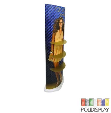 Display de Chão Elíptico Automático Expositor de papelão para Calçados no pdv