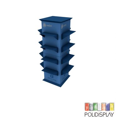 Display de Chão Automático Expositor de papelão para Calçados no pdv