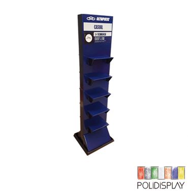 Display de Chão Automático Expositor de papelão para Calçados no pdv