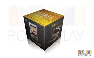 Display cubo de papelão para comunicação no pdv