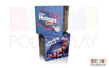 Display cubo de papelão para comunicação no pdv