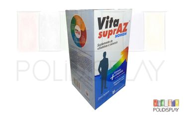 Display Gigantografia de papelão para comunicação no pdv