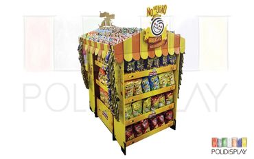 Display de Chão Ilha Expositor de papelão para pdv