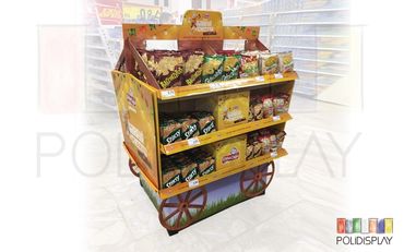 Display de Chão Ilha Expositor de papelão para pdv