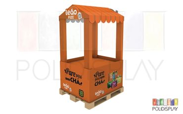 Display de Chão Ilha Expositor de papelão para pdv