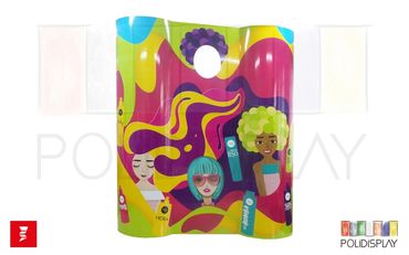 Display Painel de papelão automático para comunicação no pdv