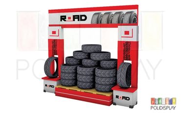 Display de Chão Ilha Portal Expositor de papelão para pdv