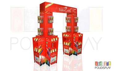 Display de Chão Ilha Portal Expositor de papelão para pdv