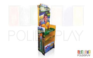 Display de chão Rack Expositor de papelão para pdv