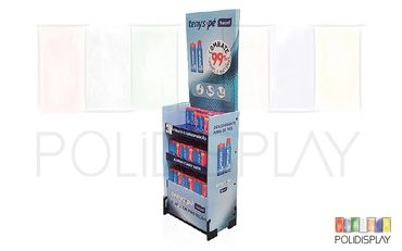 Display de chão Rack Expositor de papelão para pdv