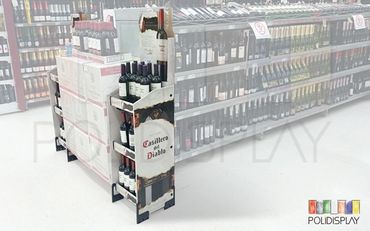 Display de chão Rack Expositor de papelão para pdv