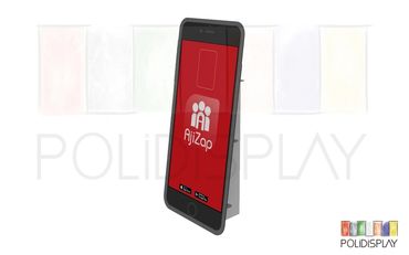 Display Totem de papelão com suporte americano para comunicação