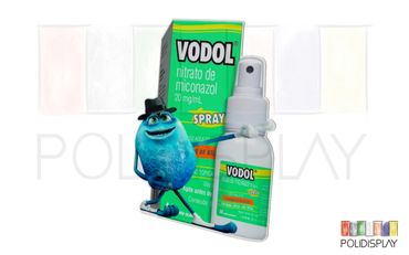 Display Totem de papelão com suporte americano para comunicação no PDV