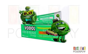 Display Totem de papelão com suporte americano para comunicação no PDV