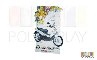 Display Totem de papelão com suporte americano para comunicação no PDV