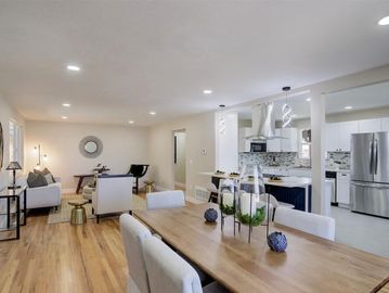 Modern home with recessed lighting and fixtures—perfect for new wiring and lighting installation