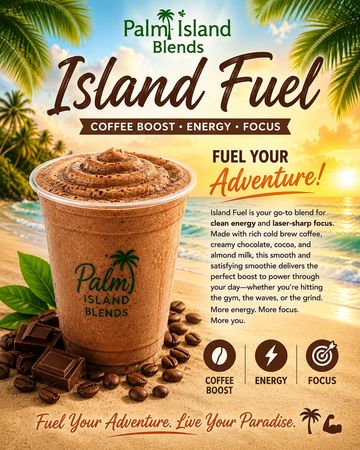 Power your day the island way with Island Fuel, the ultimate blend for energy, focus, and adventure.