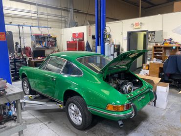 Show quality restoration of 1970 911E w 3.2 liter engine is nearing completion
