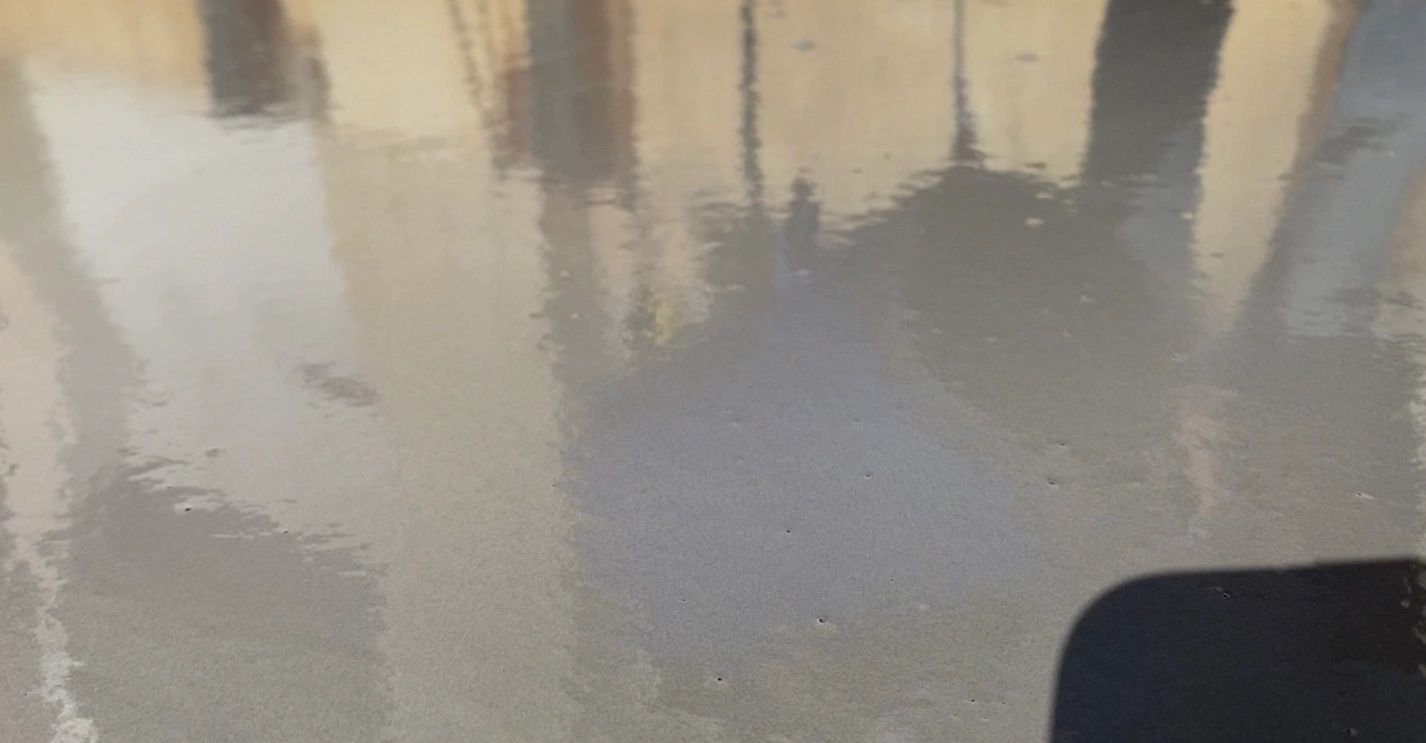 Freshly Poured SpexCrete 5000 W Self Leveler