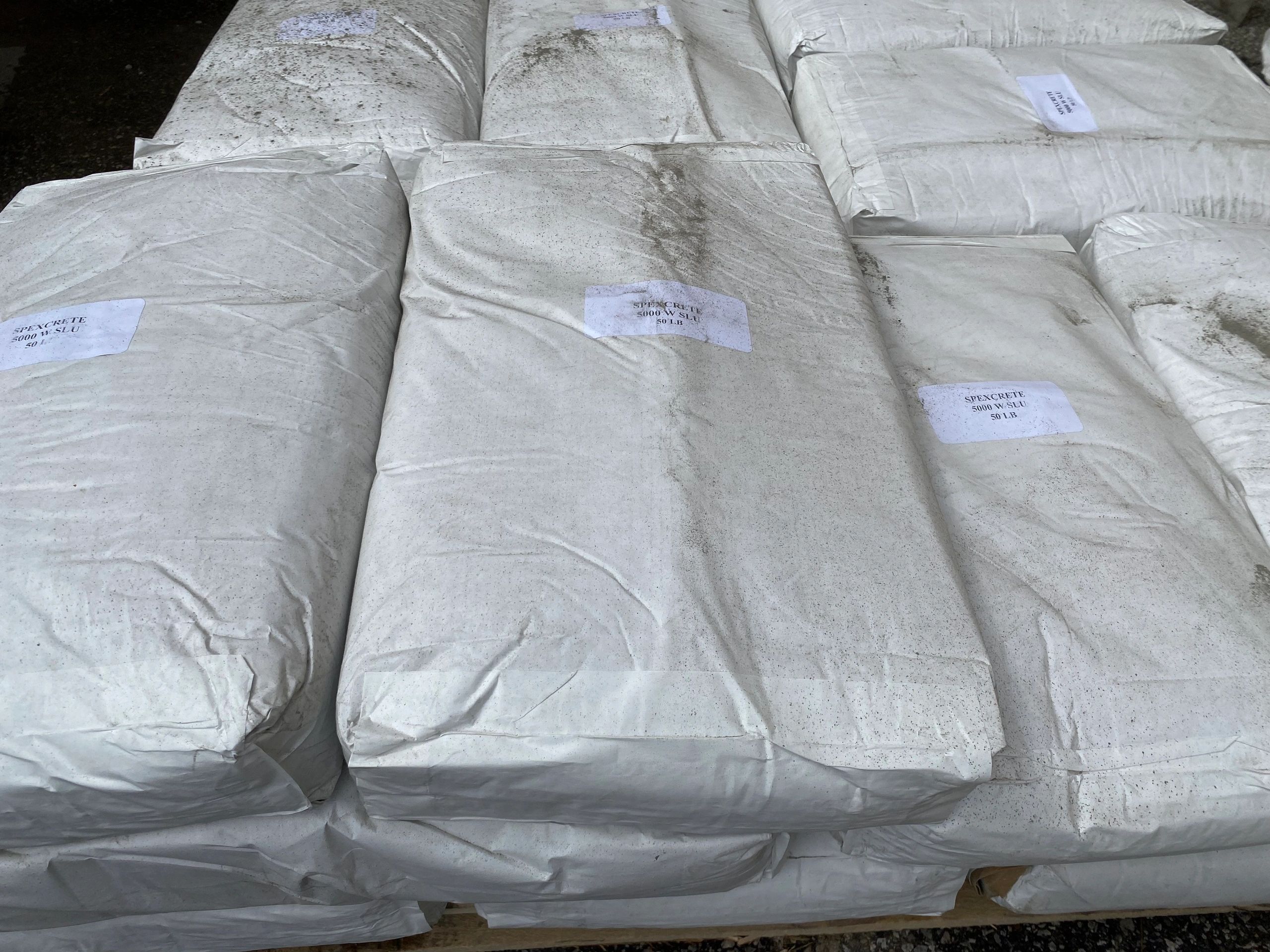 Spex•Crete™ 5000 W Bags on Jobsite