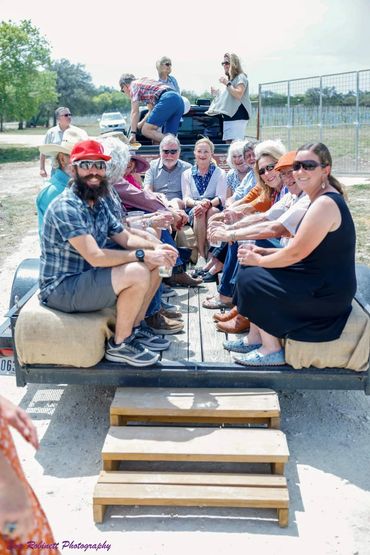 Bail rides around the Diamond Vineyards Property!