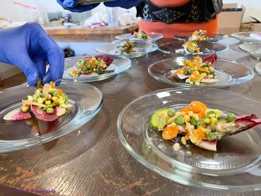 Behind the scenes: Farm to table plating