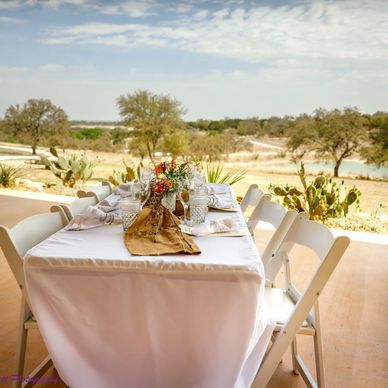 Tablescape and view for a Farm to Table experience