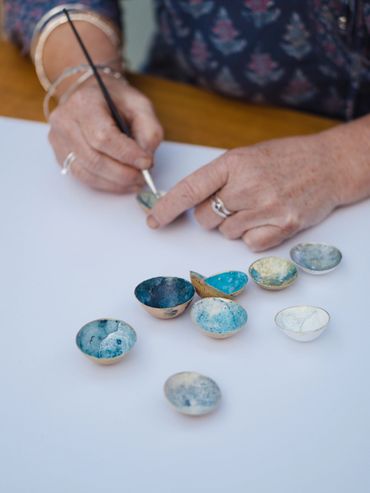 Relaxed brand portrait of a Devon business owner, Felicity Billen