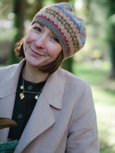 Relaxed brand portrait of a Devon business owner, Felicity Billen
