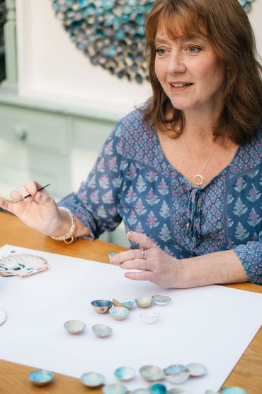 A devon artist on their relaxed brand portrait session with Felicity Billen Photography