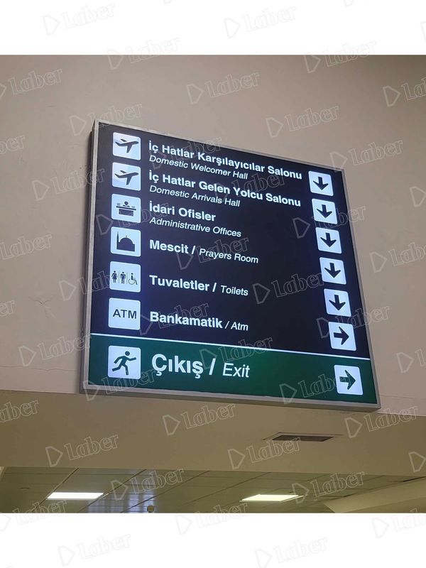havaalanı tabelaları