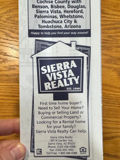 FREE map of Sierra Vista
