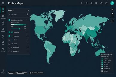GIS interfaces that turn location data into clear, actionable maps