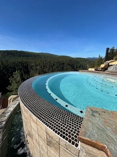 Residential Spa with infinity edge
