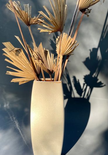 Dried Palm leaves floral arrangement, dried arrangement, bold, gorgeous