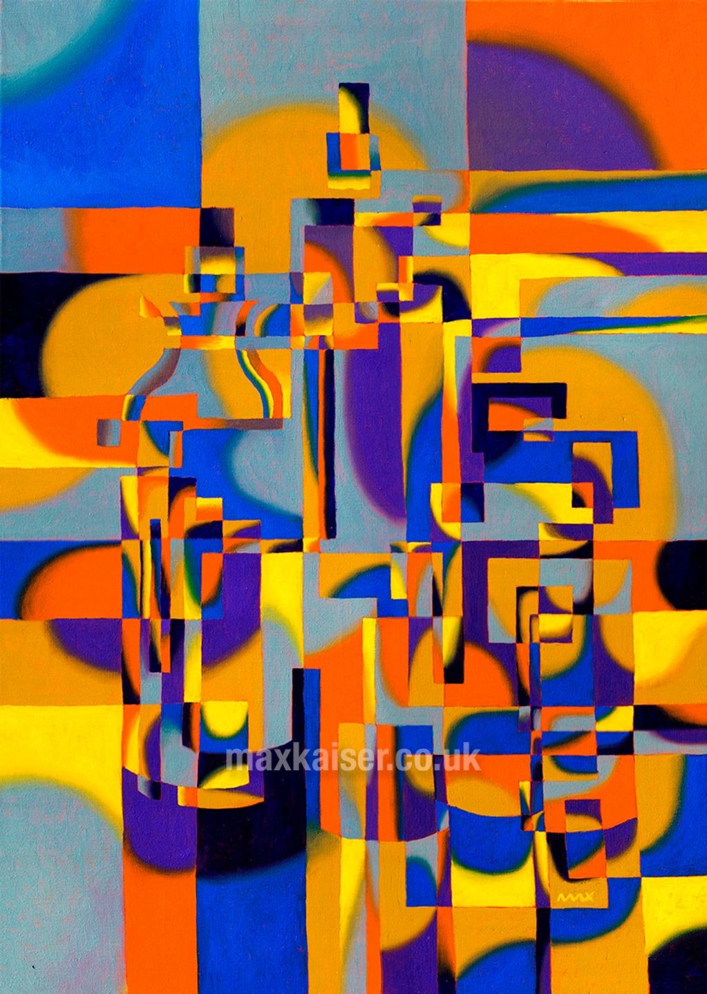 'Shaken not Stirred' is a still life with bottles, but a lot of people can see a city skyline in it.