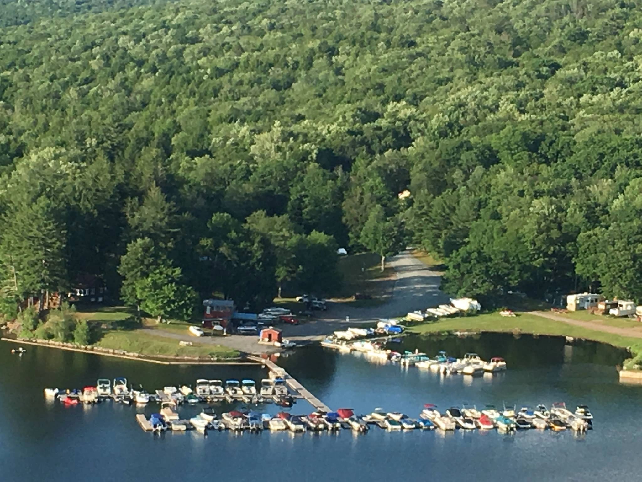Swinging bridge marina