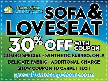 Green Home Carpet Care - Sofa and Loveseat