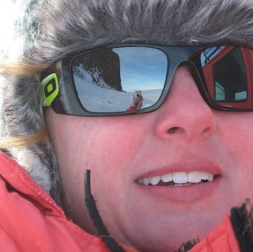 Denise Henderson in Antarctica.