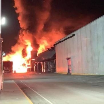 Warehouse fire