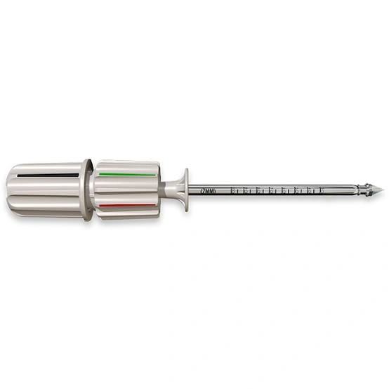 Precision screwdriver with adjustable bits.