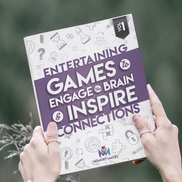 Memory Mates activity book for people suffering from dementia and cognitive decline