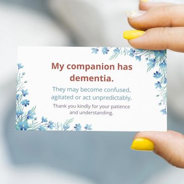 Memory Mates Caregiver Companion Card