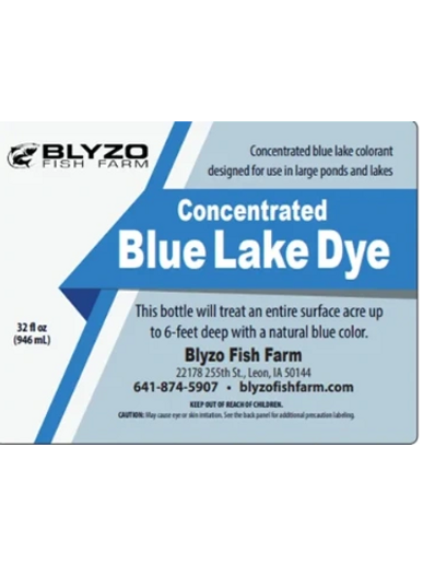 blue pond dye