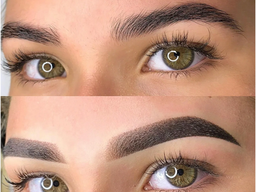 Powder Brow (makeup look)