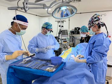 Neurosurgery Outreach Foundation team performing Surgery in La Romana, Dominican Republic.