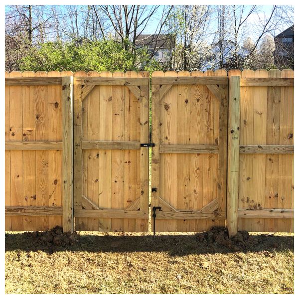 Double wood gates and custom gates 