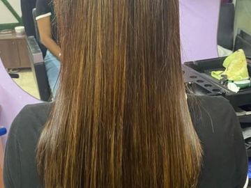 Nanoplastia Treatment on coloured hair
