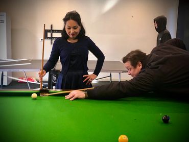 The art of 'quality time' through good fun and games! With my husband Thomas. I won, by the way :D