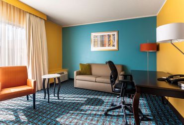 Living Room in Suite with Sofa Bed